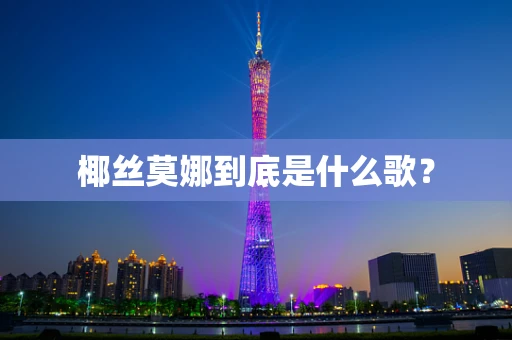 椰丝莫娜到底是什么歌？