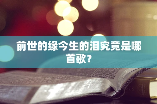 前世的缘今生的泪究竟是哪首歌？