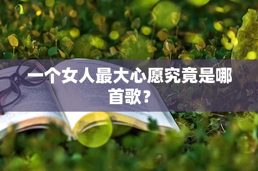 一个女人最大心愿究竟是哪首歌？
