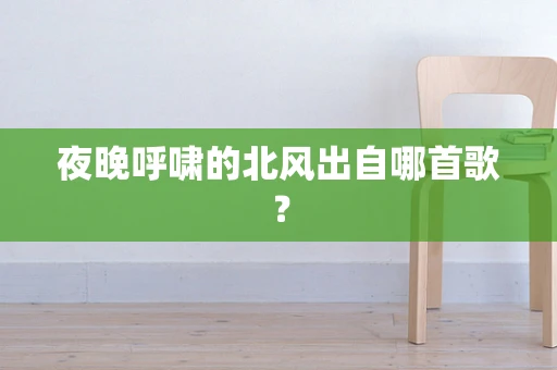 夜晚呼啸的北风出自哪首歌？
