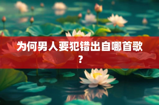 为何男人要犯错出自哪首歌？