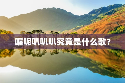 喔呢叭叭叭究竟是什么歌？