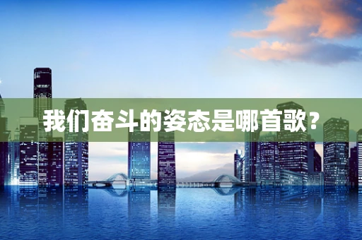我们奋斗的姿态是哪首歌？