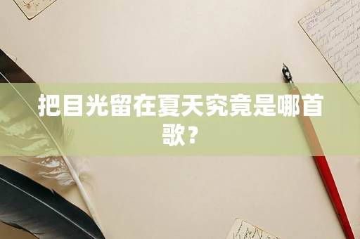 把目光留在夏天究竟是哪首歌？