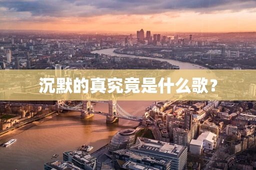 沉默的真究竟是什么歌？