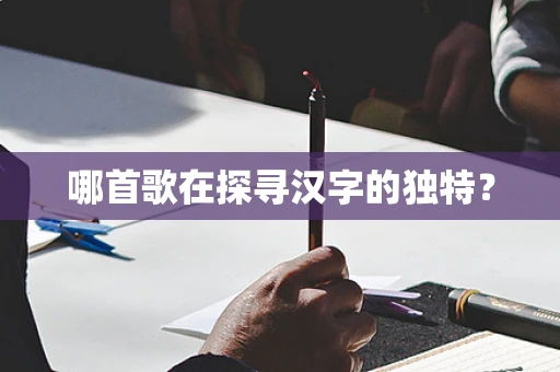 哪首歌在探寻汉字的独特？