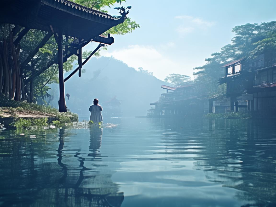 溪水唱着一支什么的歌？